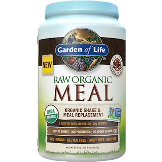 RAW Organic Meal Chocolate 28 servings Garden of life