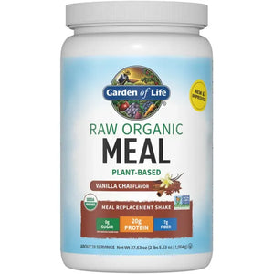 RAW Organic Meal Vanilla Spiced Chai 37 oz Garden of life