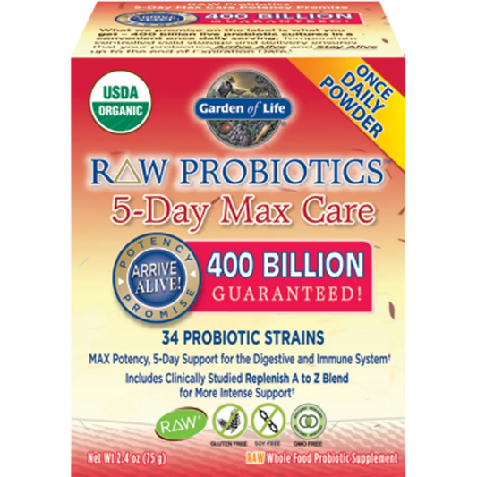 RAW Probiotics 5 Day Max Care Garden of life