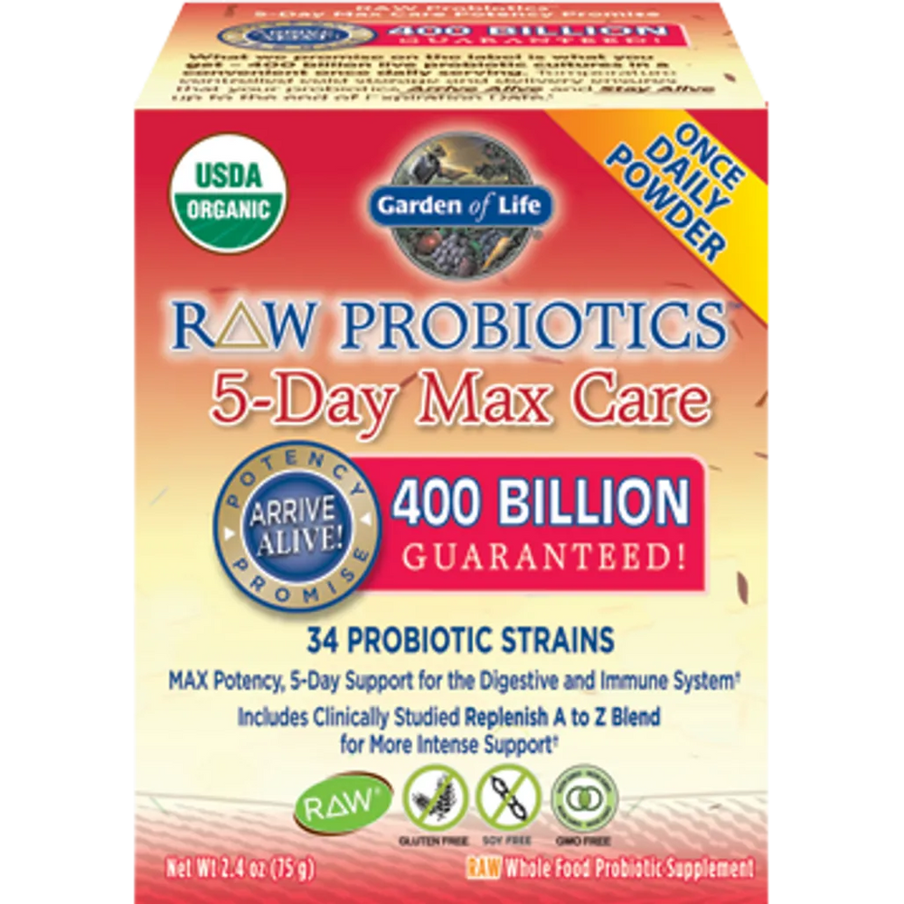RAW Probiotics 5 Day Max Care Garden of life