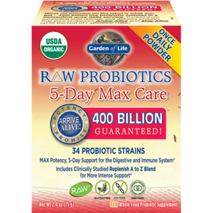 RAW Probiotics 5 Day Max Care Garden of life