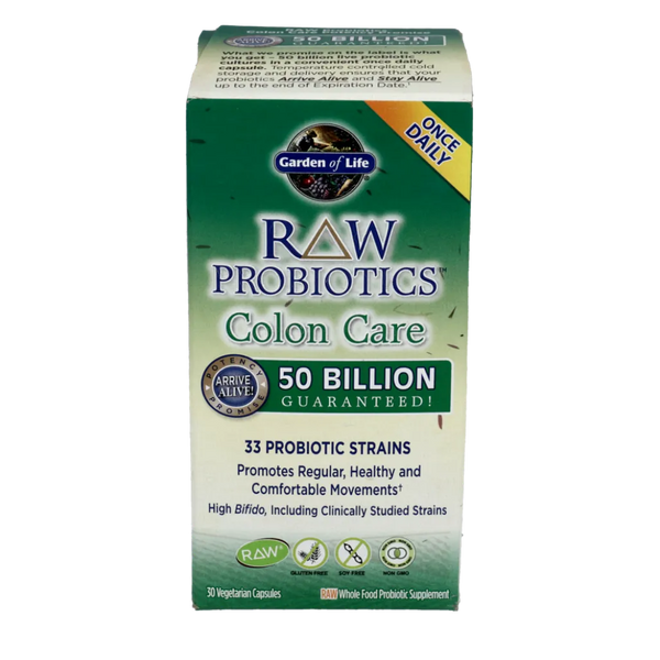 RAW Probiotics Colon Care 30 vcaps Garden of life