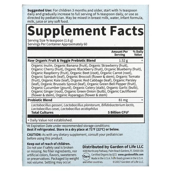 RAW Probiotics Kids Garden of life