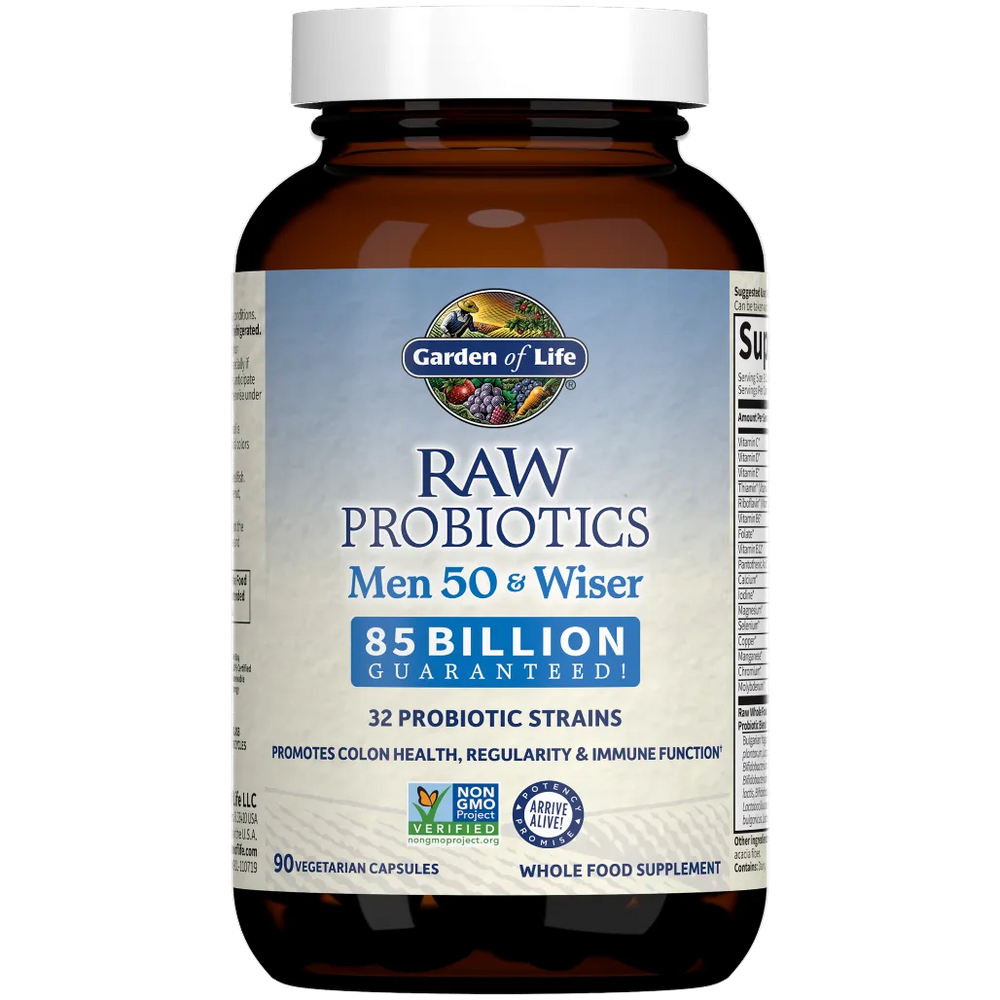 RAW Probiotics Men 50 & Wiser Garden of life 