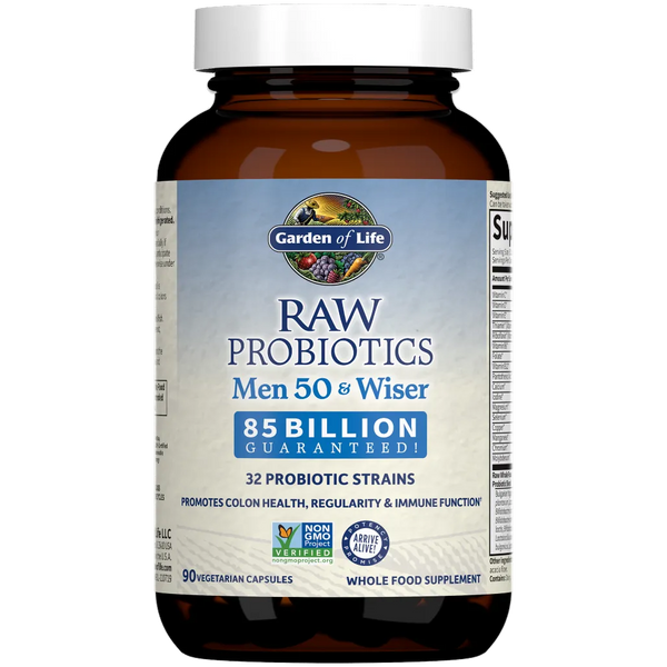 RAW Probiotics Men 50 & Wiser Garden of life 