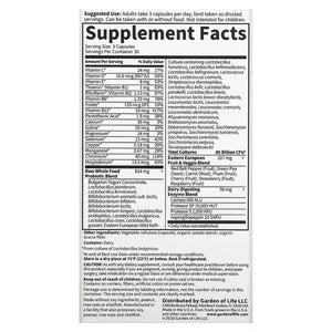 RAW Probiotics Men 50 & Wiser Garden of life 