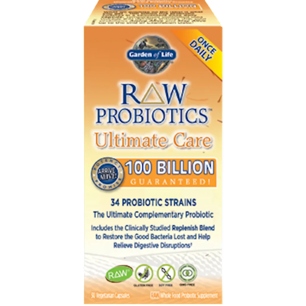 RAW Probiotics Ultimate Care 30vegcaps Garden of life