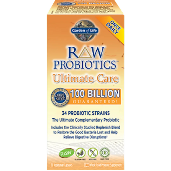 RAW Probiotics Ultimate Care 30vegcaps Garden of life