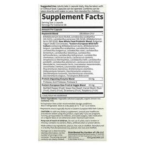 RAW Probiotics Ultimate Care 30vegcaps Garden of life