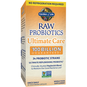 RAW Probiotics Ultimate Care 30vegcaps Garden of life