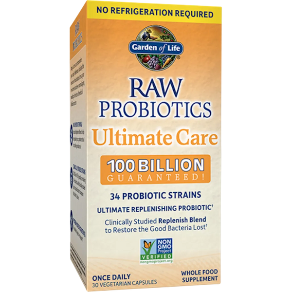 RAW Probiotics Ultimate Care 30vegcaps Garden of life