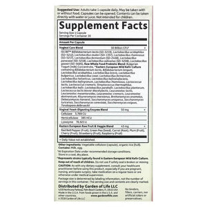RAW Probiotics Vaginal Care Garden of life