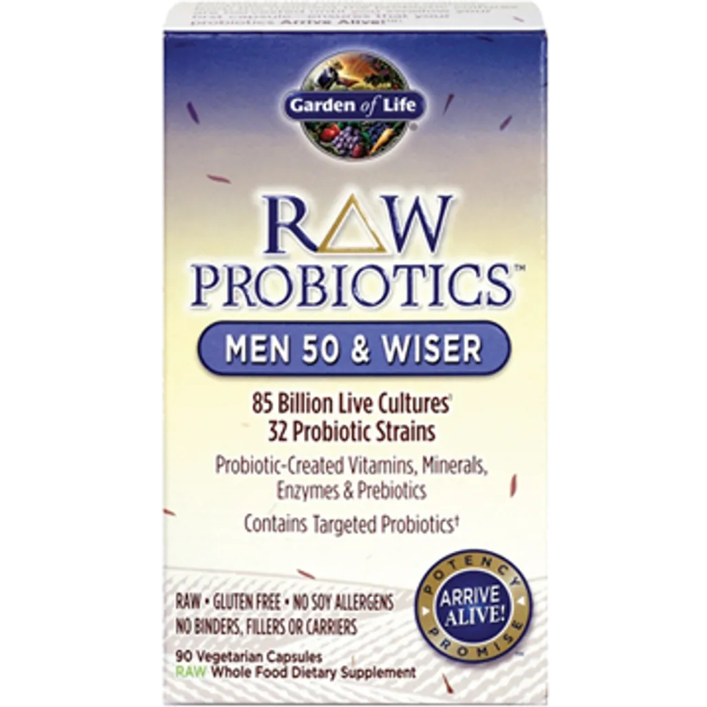 RAW Probiotics Wom 50 & Wiser 90 vcaps Garden of life