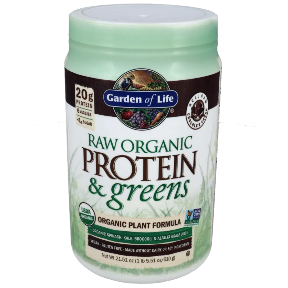Raw Organic Protein and Greens Chocolate Powder
