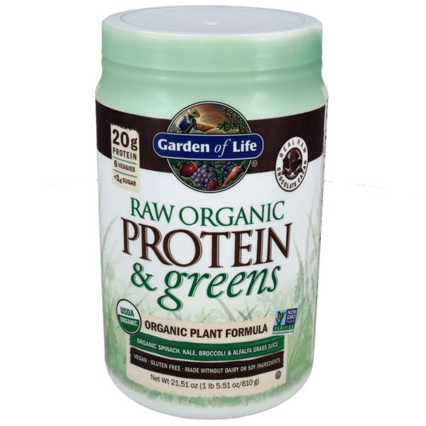 Raw Organic Protein and Greens Chocolate Powder