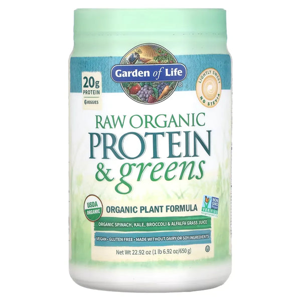 RAW Protein and Greens Lightly Sw Garden of life