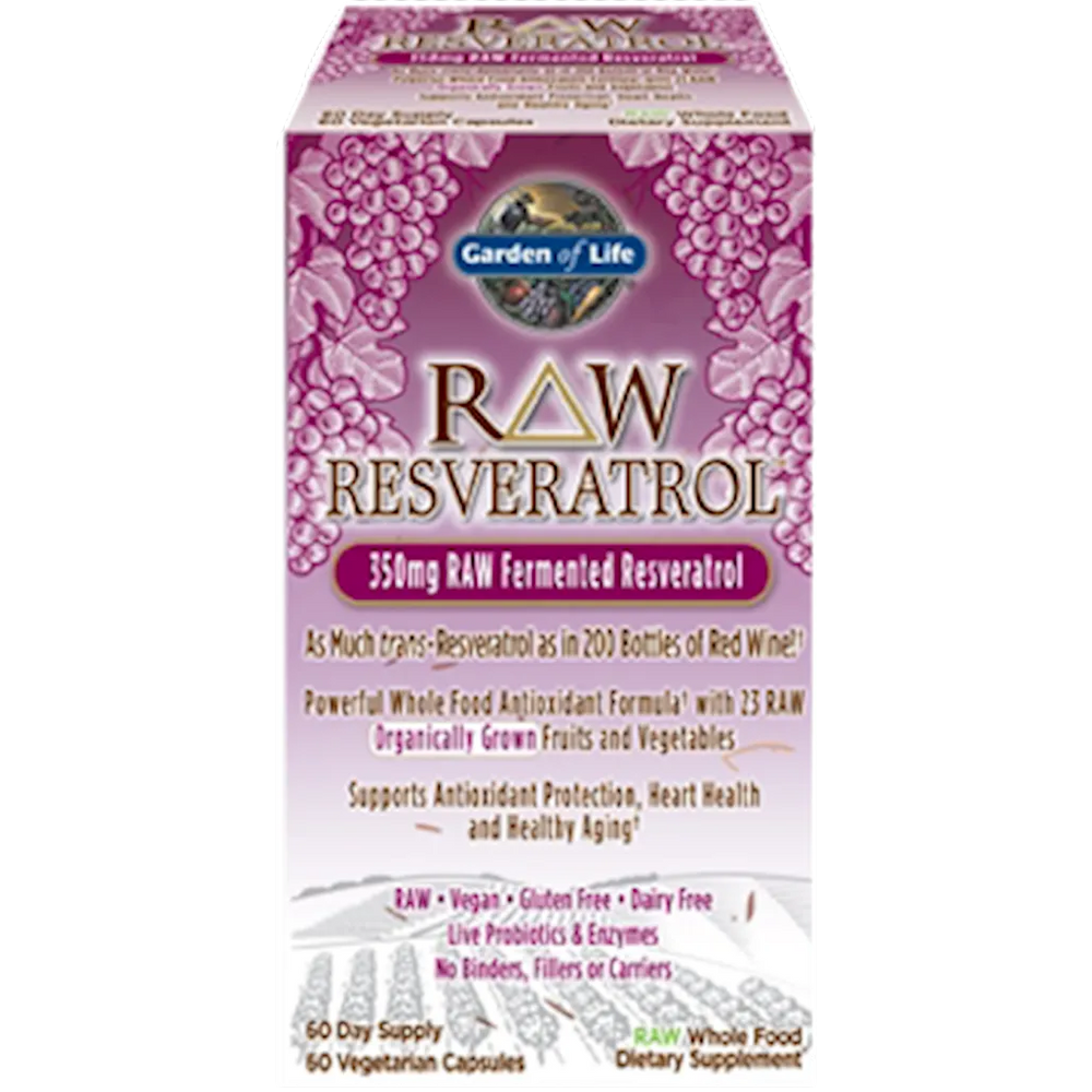 RAW Resveratrol 60 vegcaps Garden of life