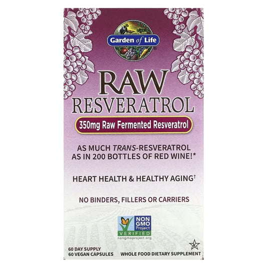 RAW Resveratrol 60 vegcaps Garden of life