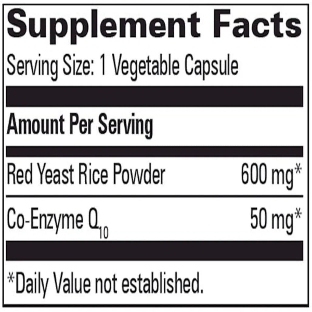 RED YEAST RICE WITH COQ10 Progressive Labs