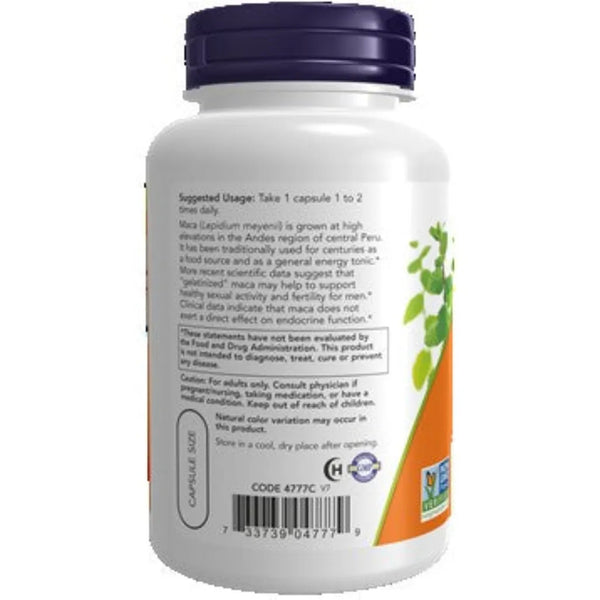 Raw Maca 750 mg NOW