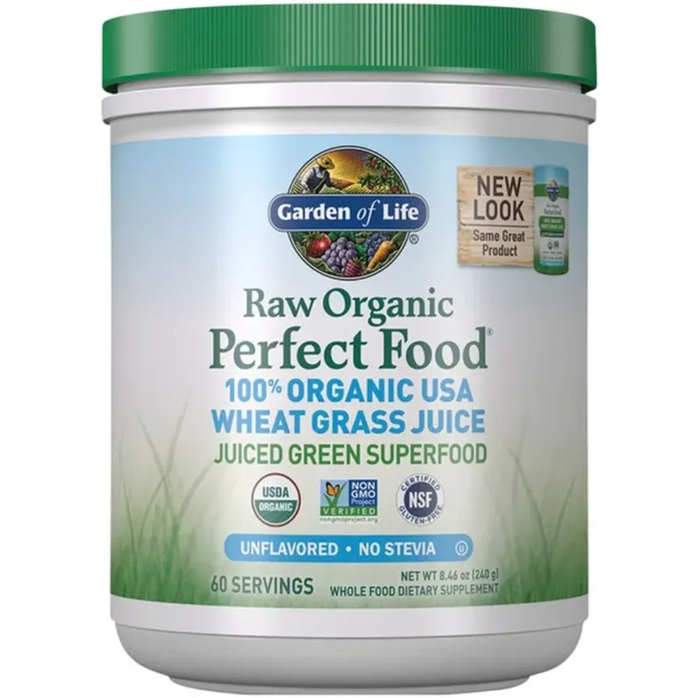 Raw Organic Perfect Food Wheat Grass Juice Unflavored