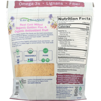 Raw Organics Flax and Fruit 12 oz Garden of life