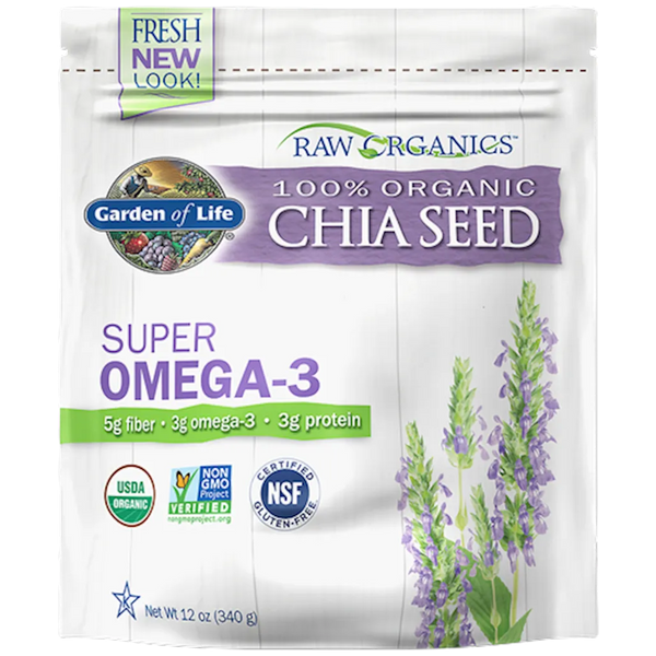 Raw Organics - Organic Chia Seeds Garden of life
