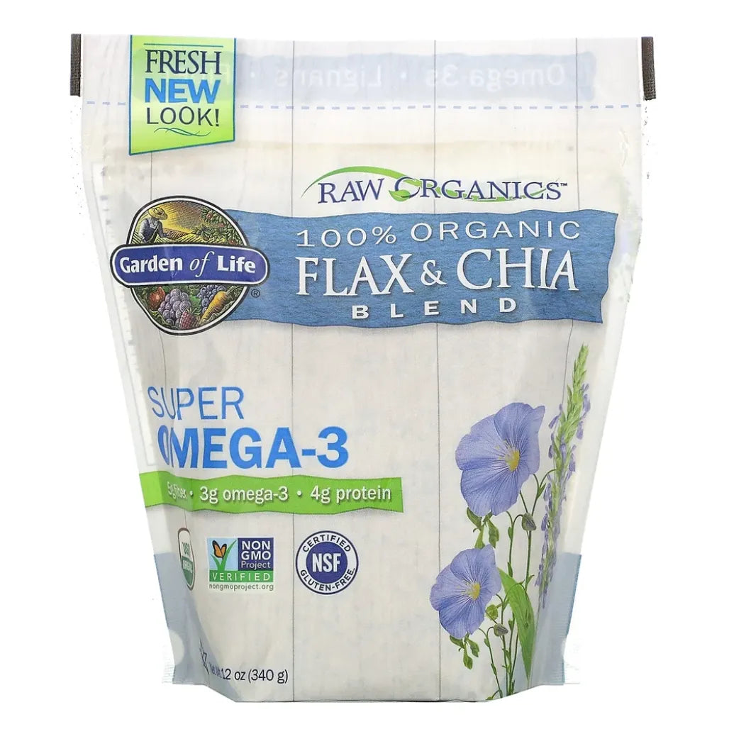 Raw Organics - Organic Flax Meal + Chia Seeds Garden of life