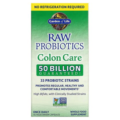 Raw Probiotics Colon Care Shelf Stable Garden of life