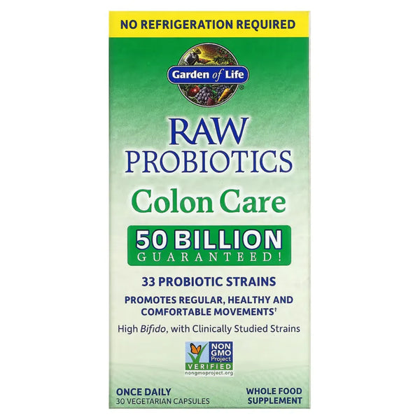 Raw Probiotics Colon Care Shelf Stable Garden of life