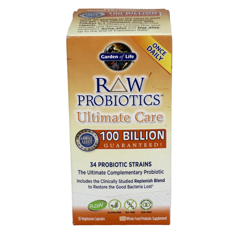 Raw Probiotics Ultimate Care Shelf Stable 30vegcaps Garden of life