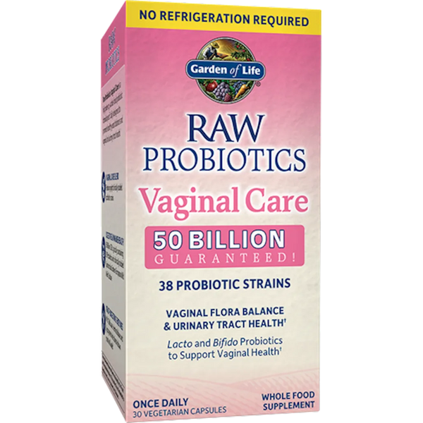 Raw Probiotics Vaginal Care Shelf Stable Garden of life
