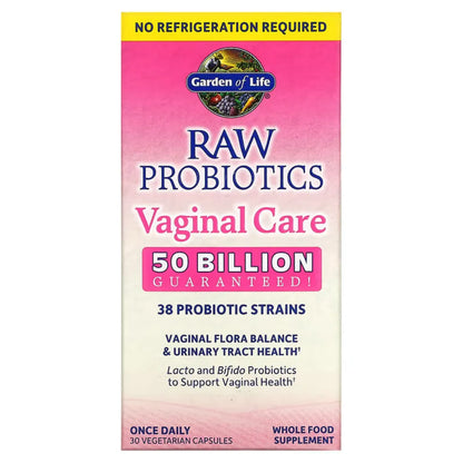 Raw Probiotics Vaginal Care Shelf Stable Garden of life