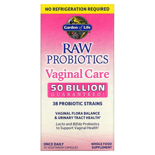 Raw Probiotics Vaginal Care Shelf Stable Garden of life