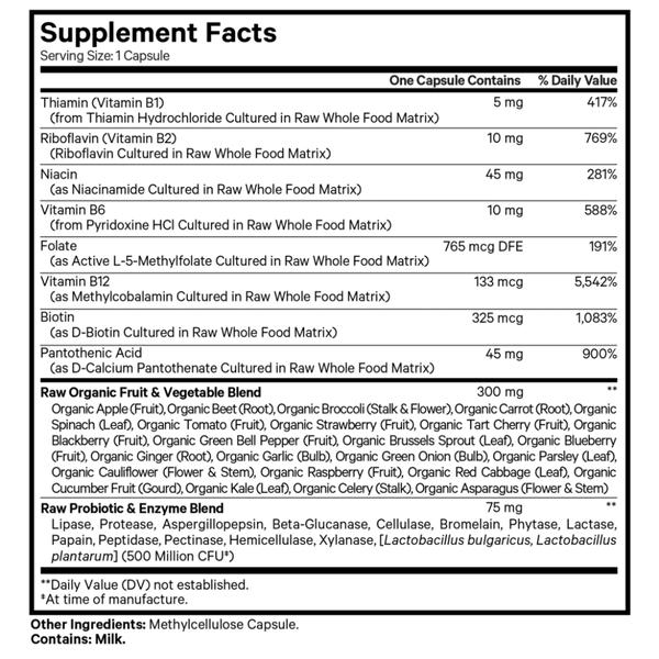 Raw Vitamin B Complex Codeage