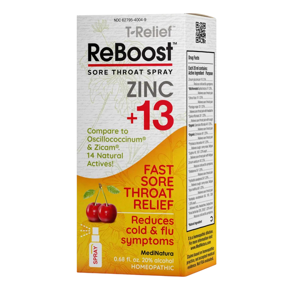 ReBoost Zinc +13 Sore Throat Spray MediNatura