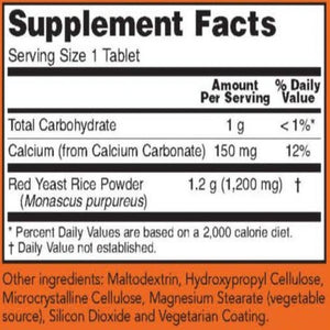 Red Yeast Rice 1200 mg Dietary Supplement NOW