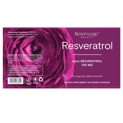 Resveratrol 100mg - Reserveage Nutrition