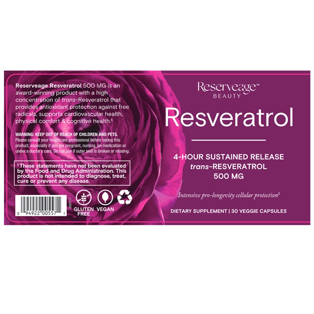 Resveratrol 500mg Reserveage