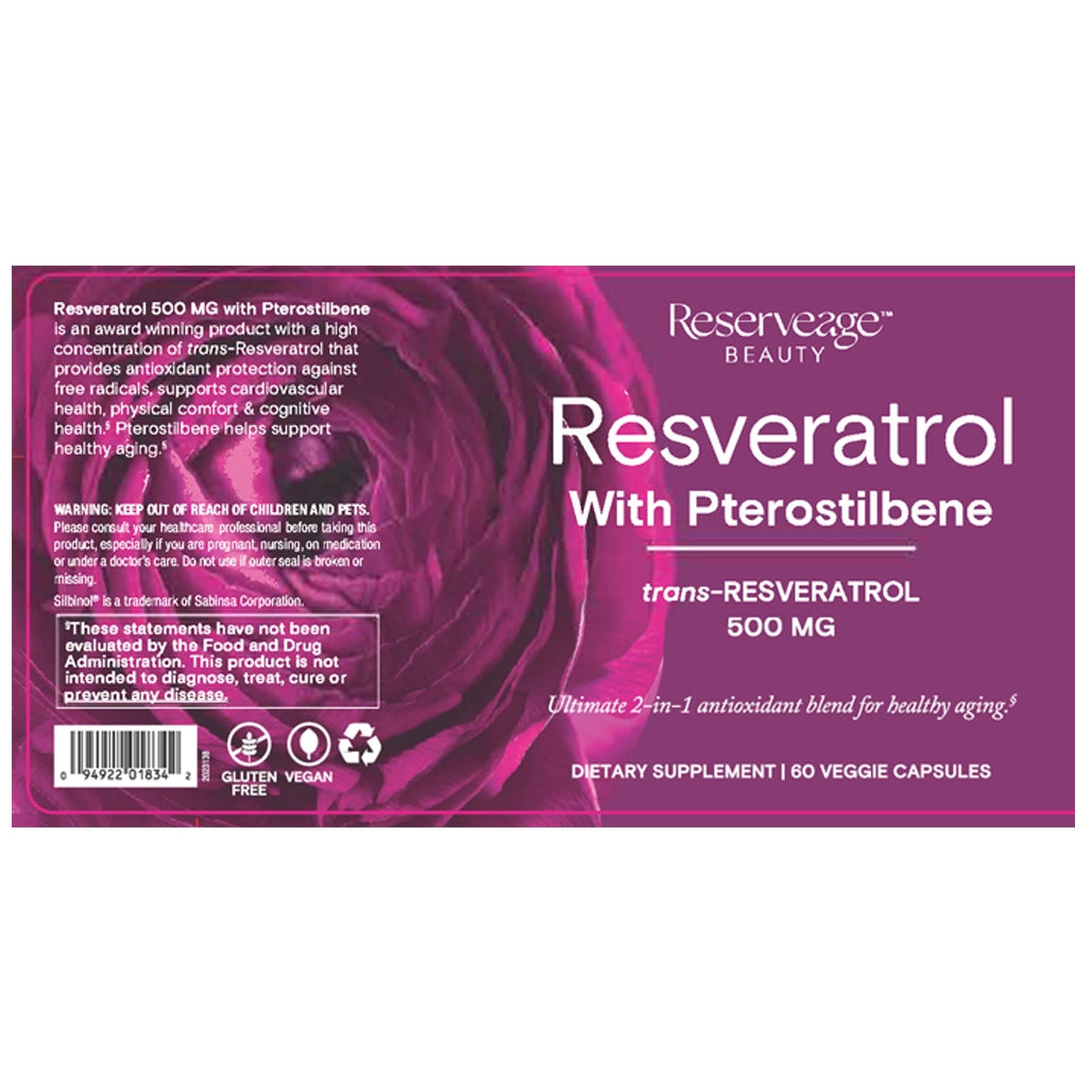 Resveratrol w/ Pterostilbene 500 mg - Reserveage