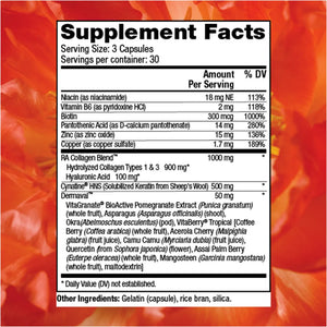 Tres Beauty 3 Collagen, Keratin Elastin with biotin for skin, hair and nails  y Reserveage nutrition