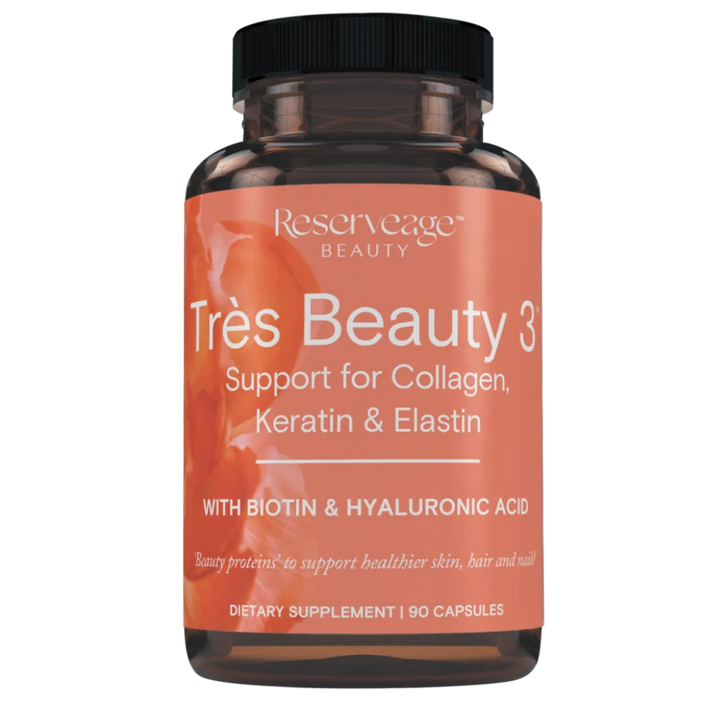 Tres Beauty 3 Collagen, Keratin Elastin with biotin for skin, hair and nails  y Reserveage nutrition