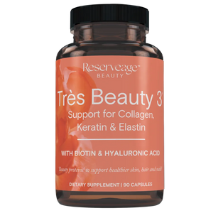 Tres Beauty 3 Collagen, Keratin Elastin with biotin for skin, hair and nails  y Reserveage nutrition