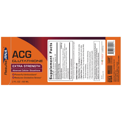 ACG Glutathione Extra Strength by Results RNA at Nutriessential.com