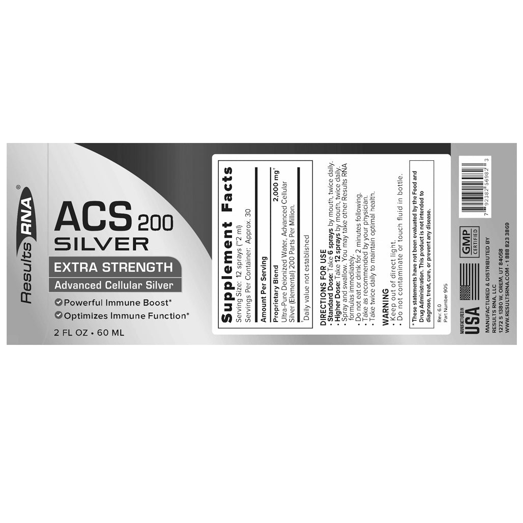 ACS 200 Silver Extra Strength - Results RNA
