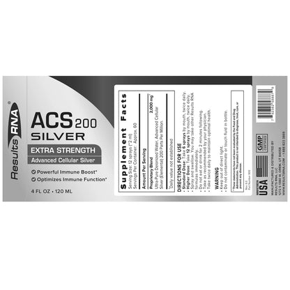 ACS 200 Silver Extra Strength - Results RNA