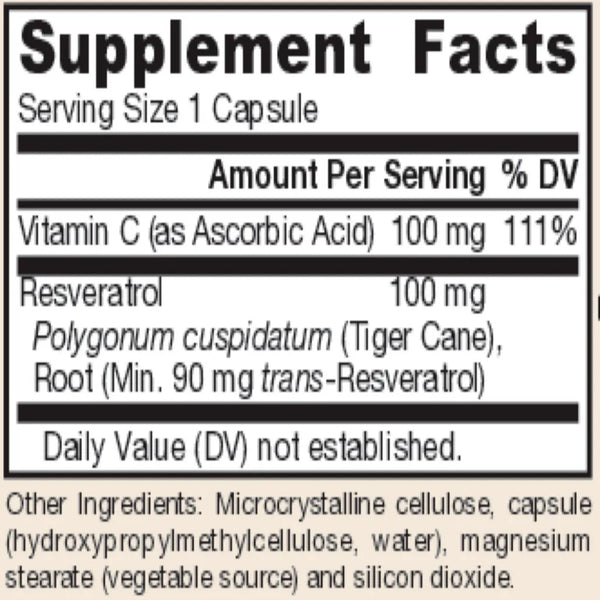 Resveratrol 100mg Jarrow Formulas