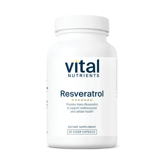 Vital Nutrients Resveratrol Ultra High Potency - Supports Healthy Blood Vessels, Platelets and Heart Function