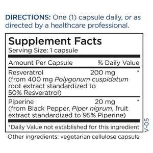 Resveratrol with Piperine Metabolic Maintenance