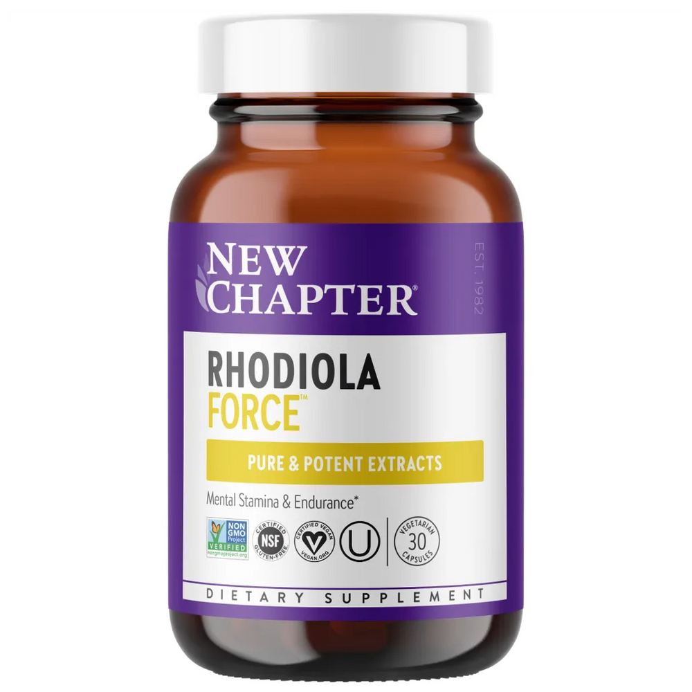 New Chapter Rhodiola Force 300  - Supports mental health, stress, sleep disruption, stamina